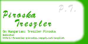 piroska treszler business card